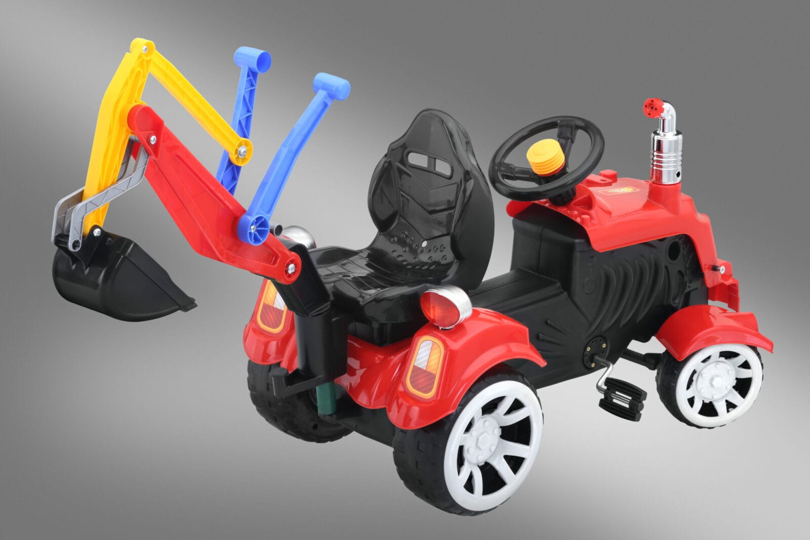 Traktor na pedały z koparko-ładowarką. - obrazek 2