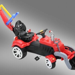 Traktor na pedały z koparką i ładowarką