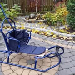 Sanki Z pchaczem i materacykiem