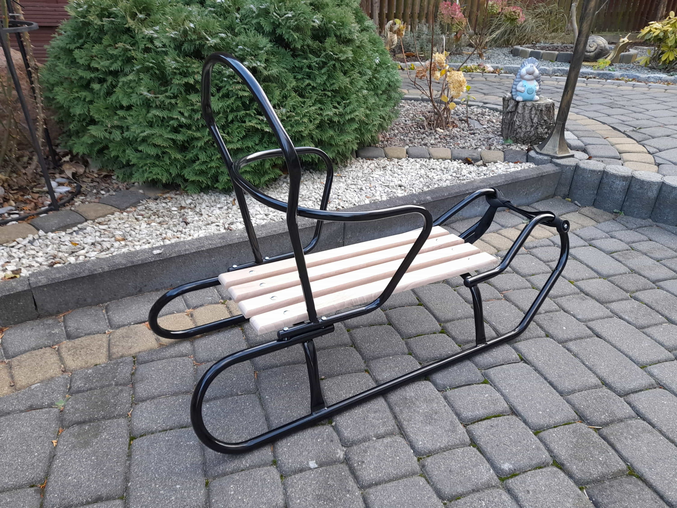 Sanki metalowe z wysokim oparciem Winter - obrazek 3